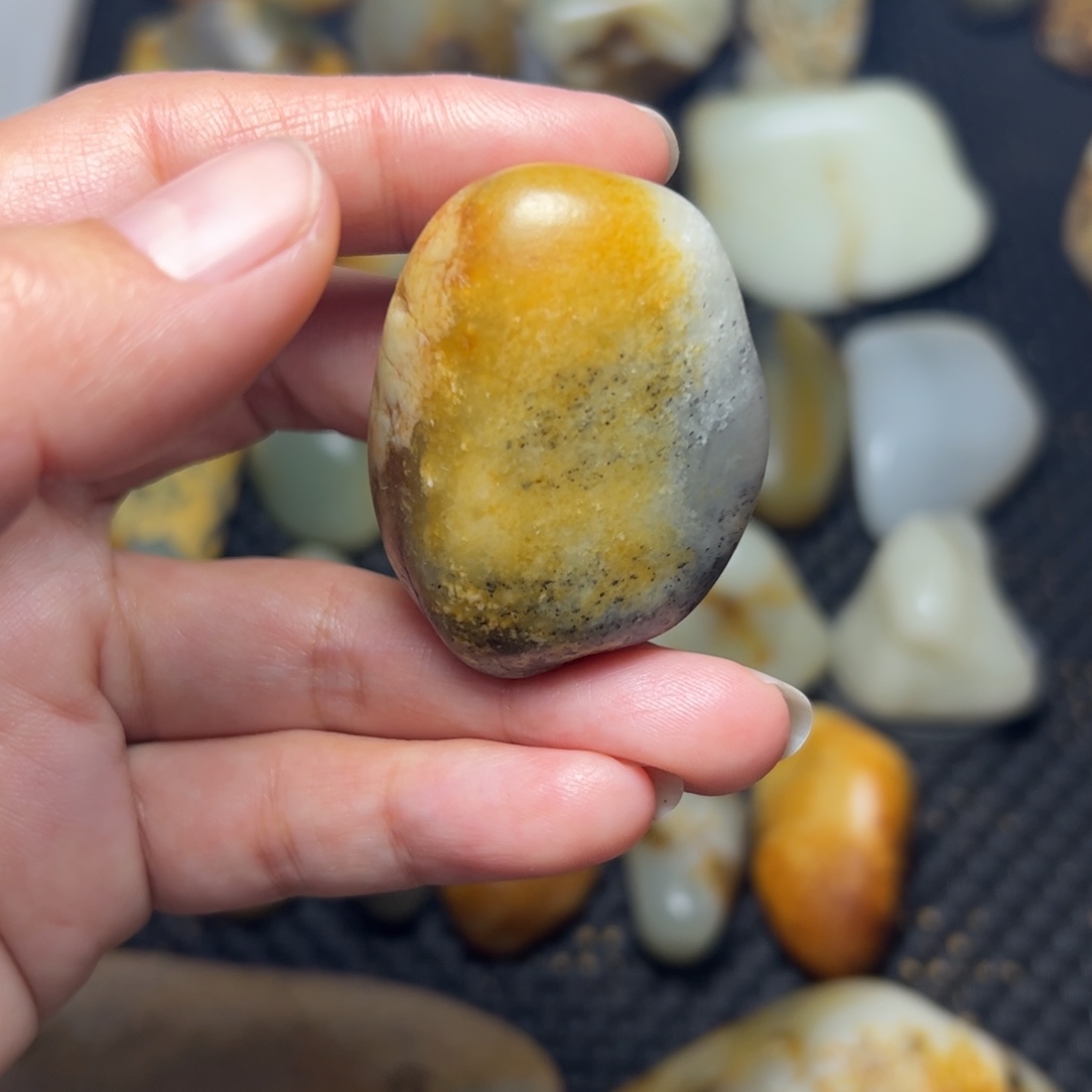 和田玉未镶嵌挂件B38