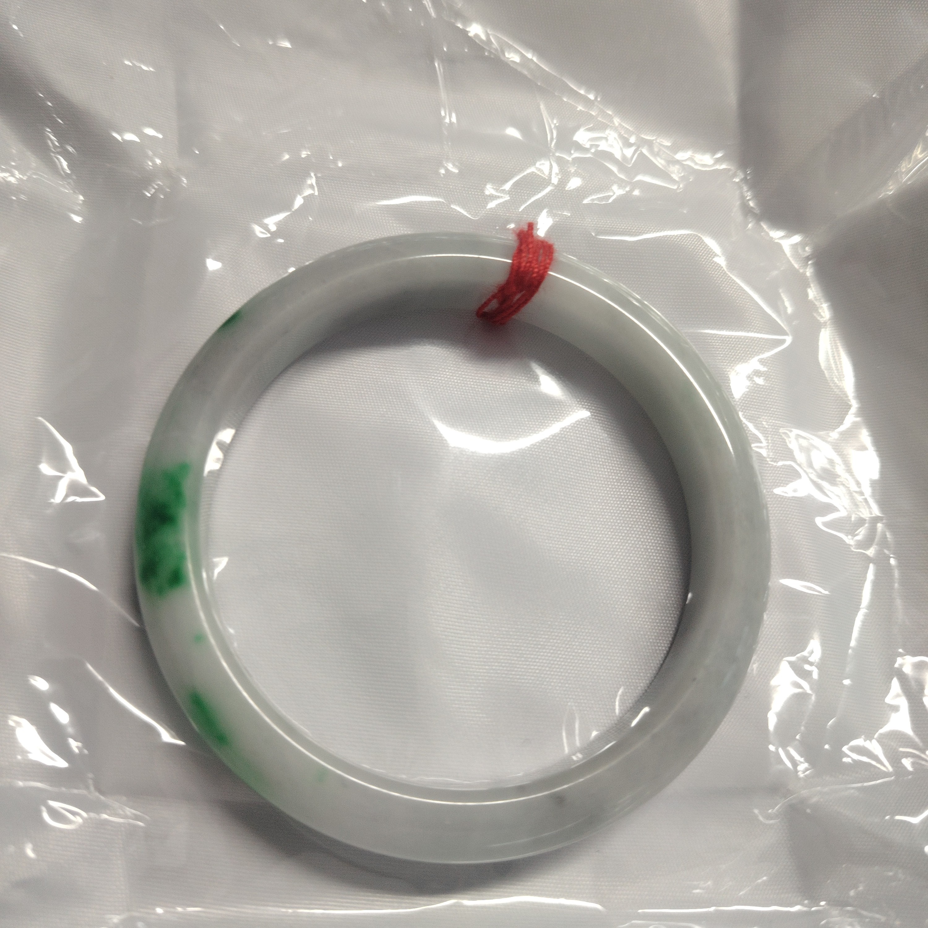 翡翠甄选直播 翡翠手镯多样性白手镯
