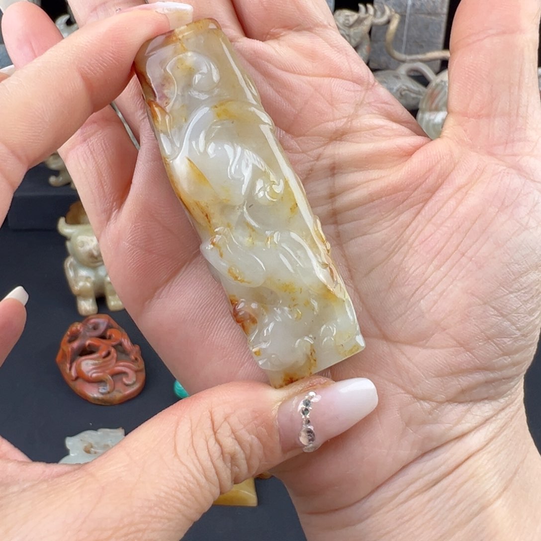 和田玉挂件未镶嵌晋*阁