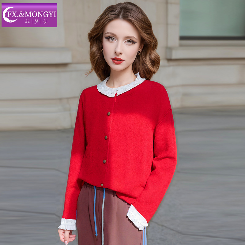 菲梦伊新款羊毛时尚针织衫FXDM1896