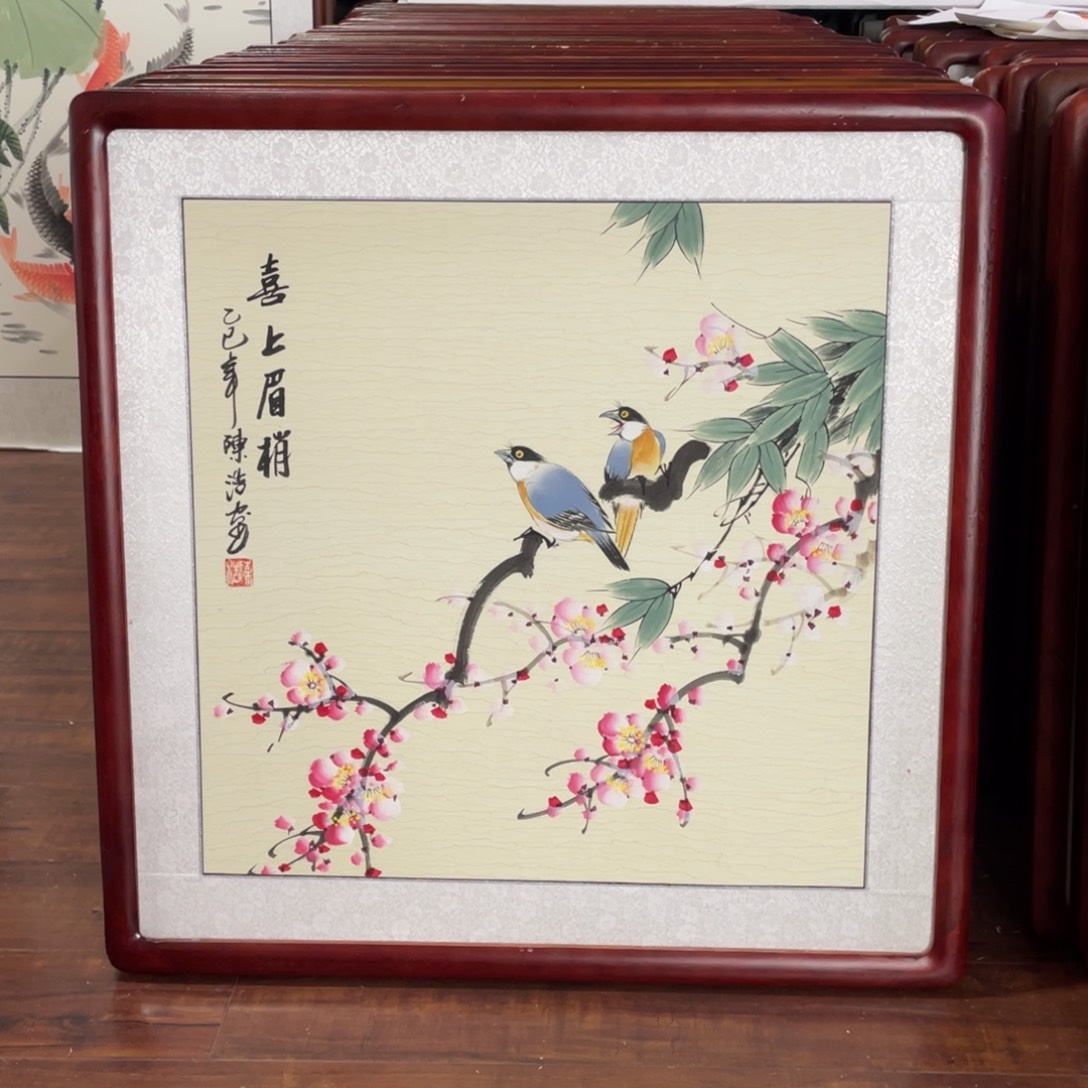 国画带框尺寸63*63厘米