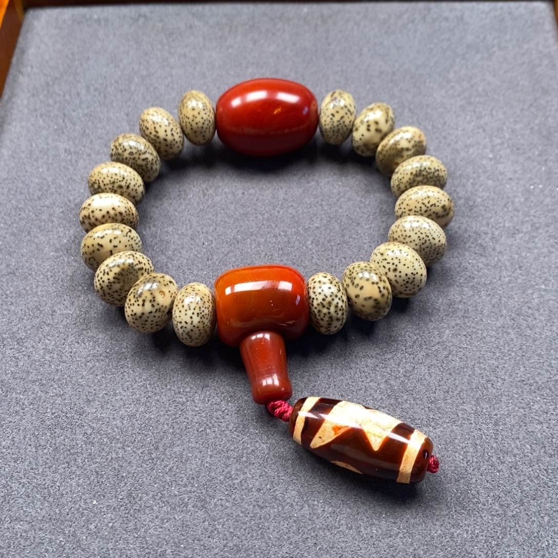 菩提把件未镶嵌星月