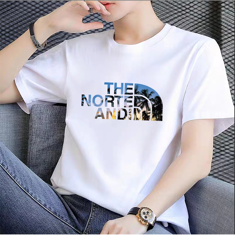 【100%纯棉】2025潮流纯棉圆领短袖百搭男女同款情侣款多种图案08