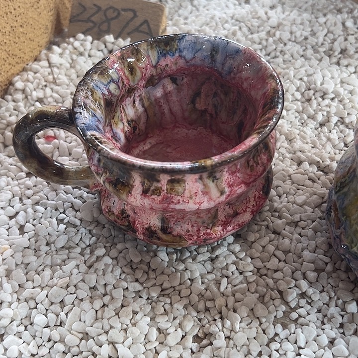 志野茶器茶杯 瑕疵