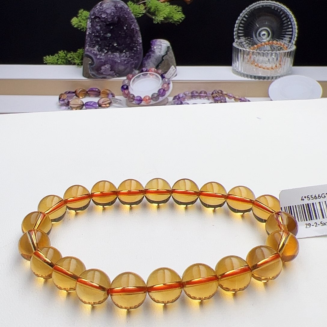 水晶手链未镶嵌黄水晶9.2mm22.78