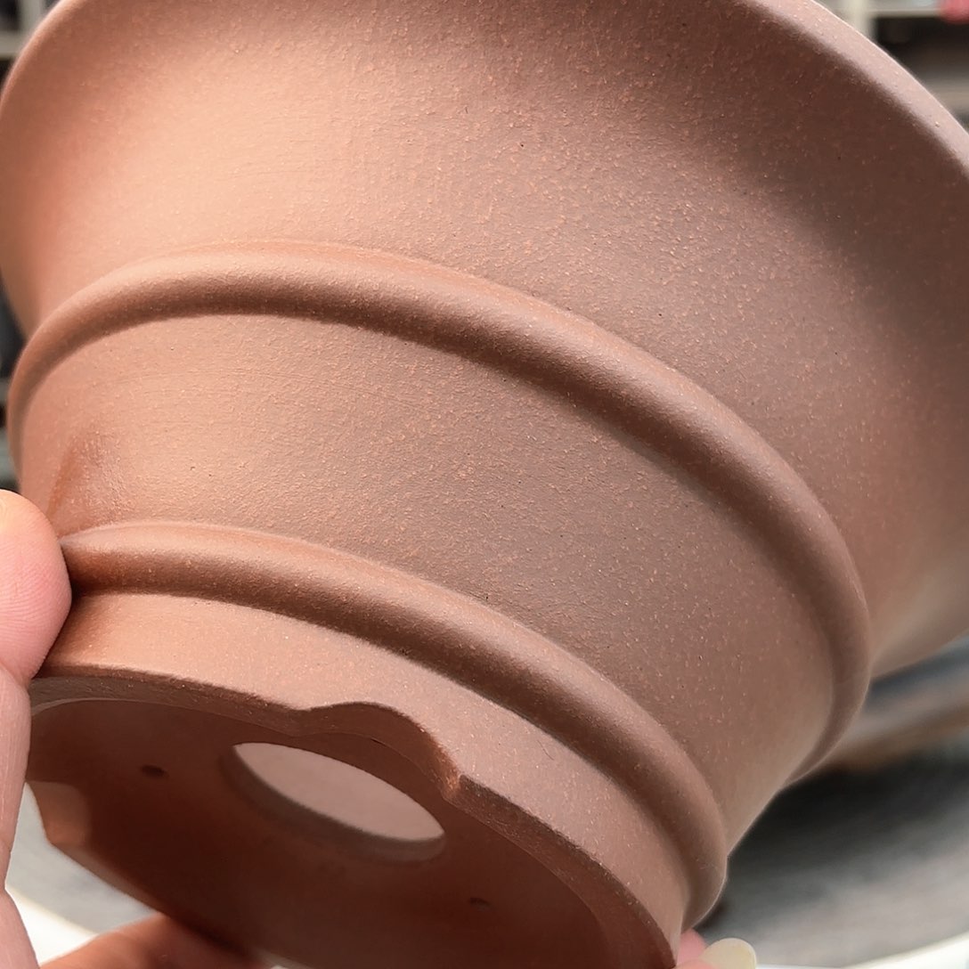 紫砂花盆老*紫砂的颜色很好看