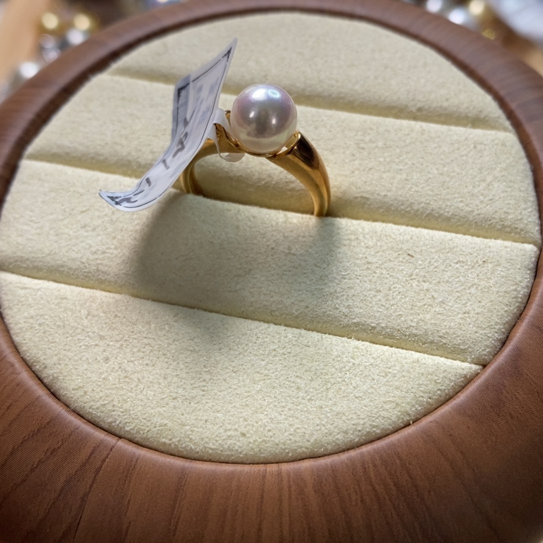 海水珍珠戒指银S925镶嵌