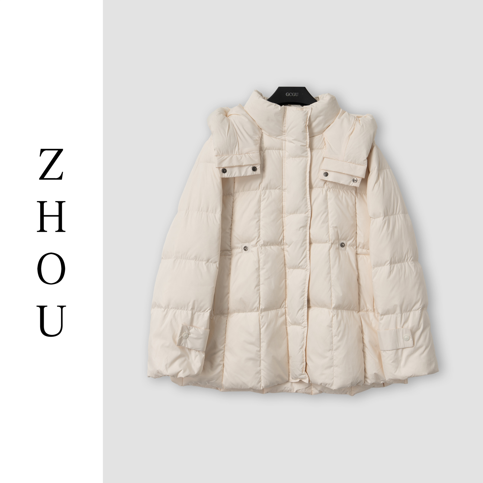（周哥甄选）白色羽绒外套-31540