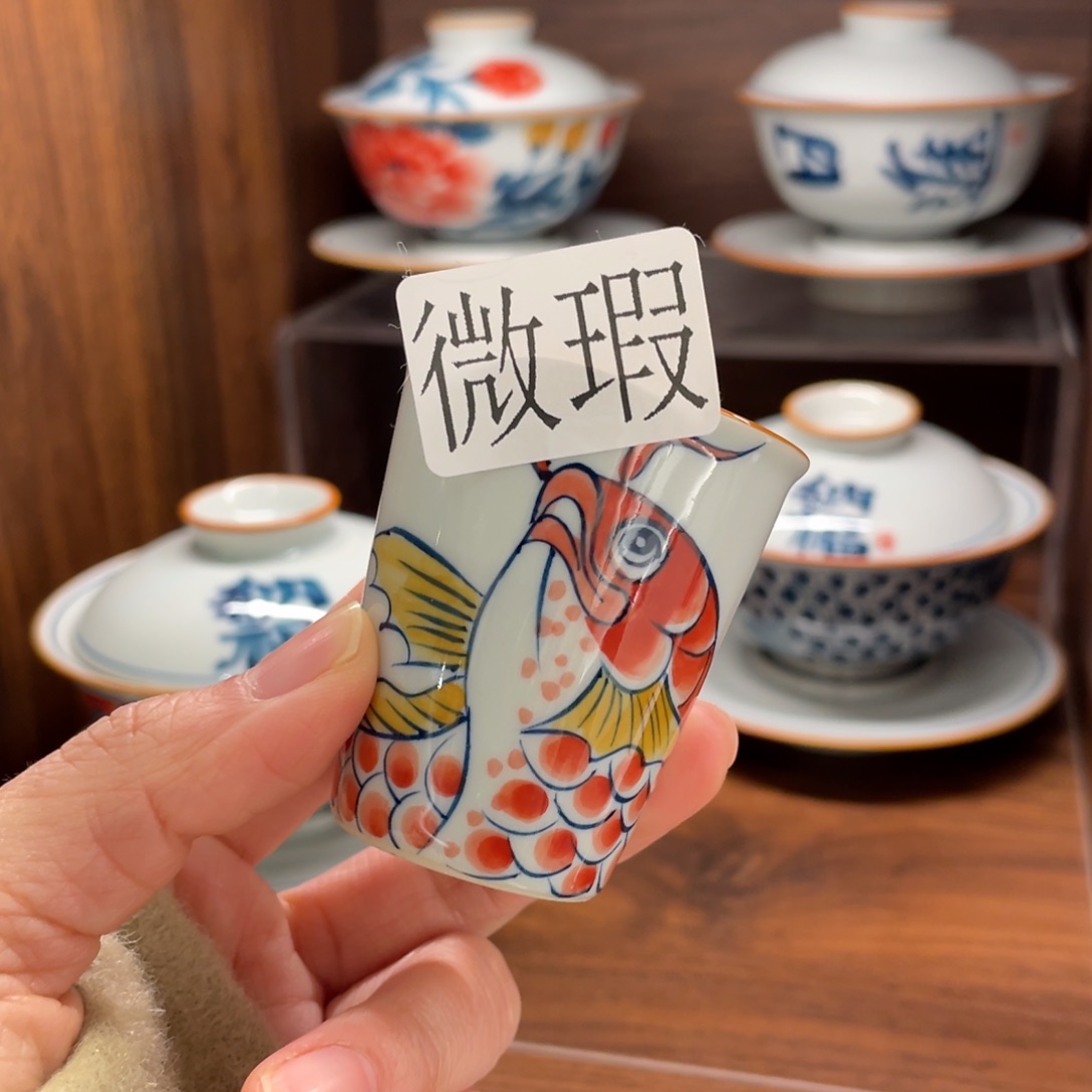 微瑕釉下彩纯手绘