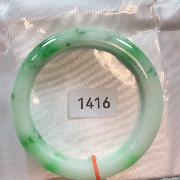 翡翠手镯未镶嵌天然翡翠手镯58