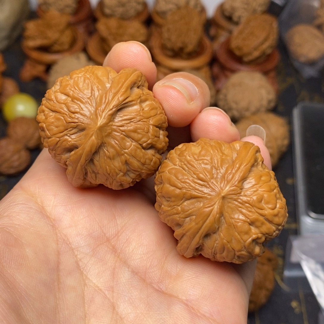 文玩核桃把件金锤王全品37