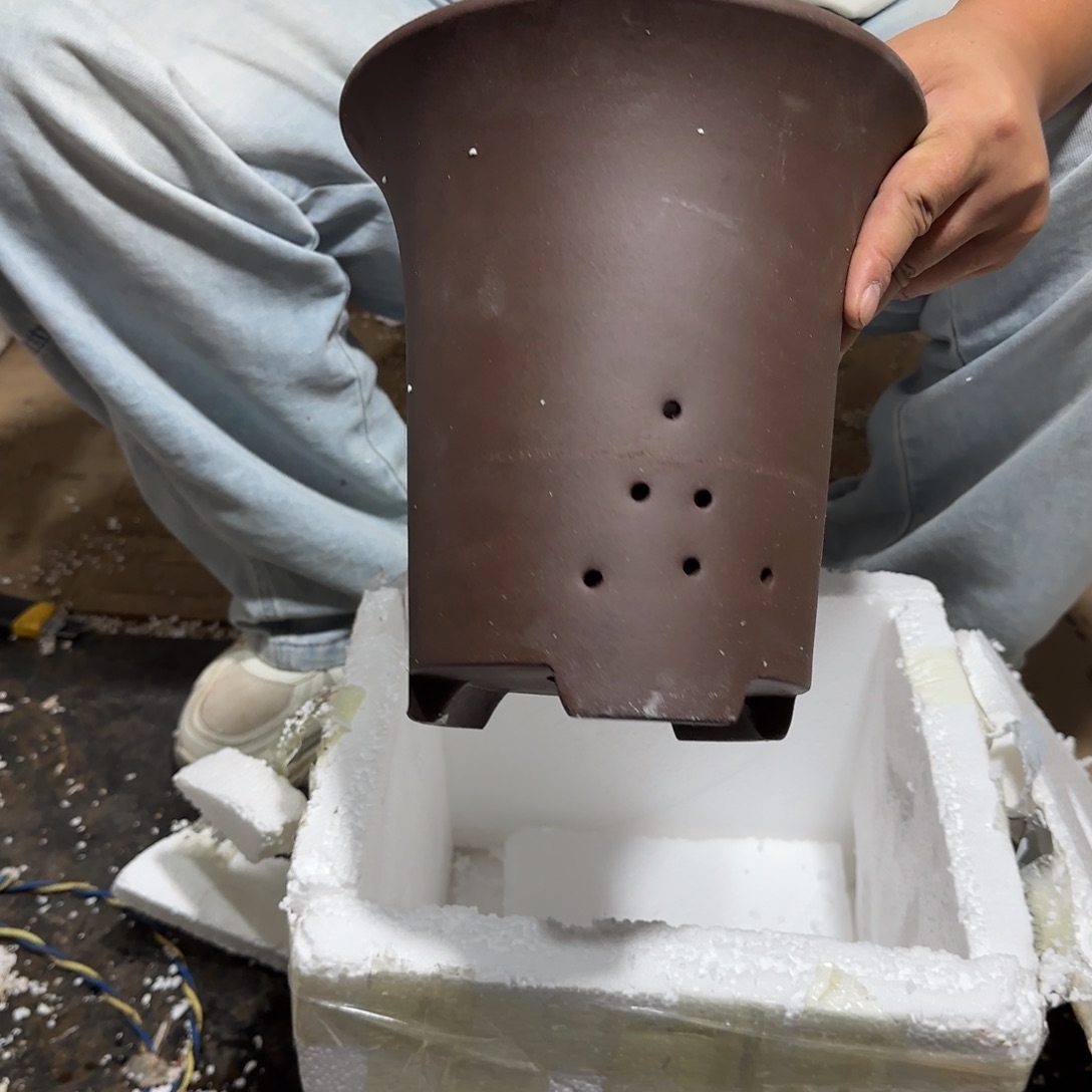 紫砂花盆口径15.18口径