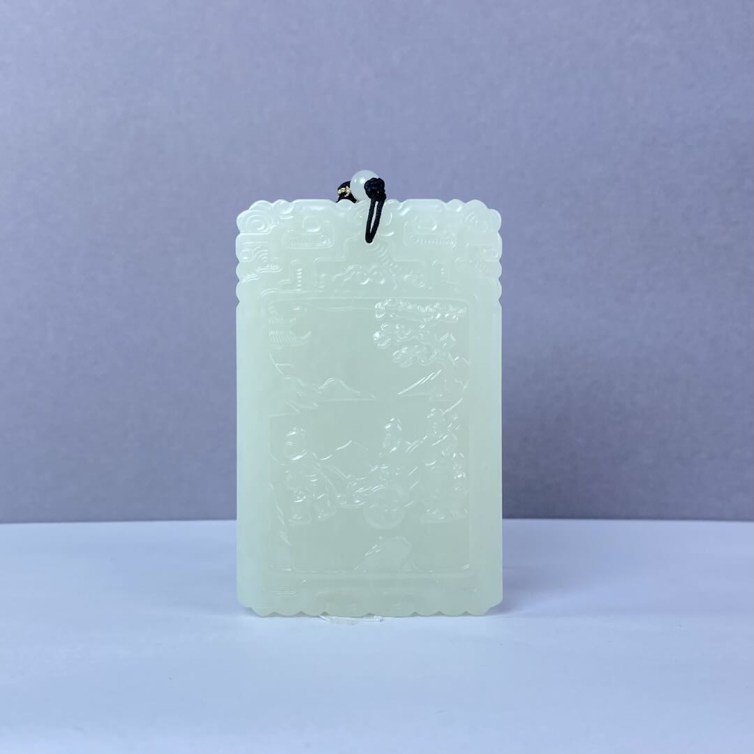 A105 和田玉白玉子冈大牌