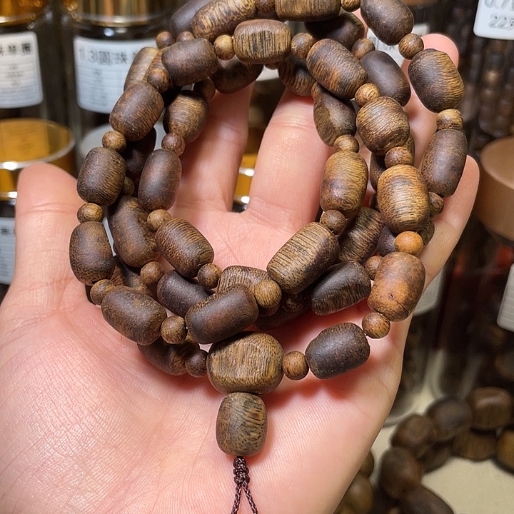 沉香碎屑沉香瘤疤多圈31g+