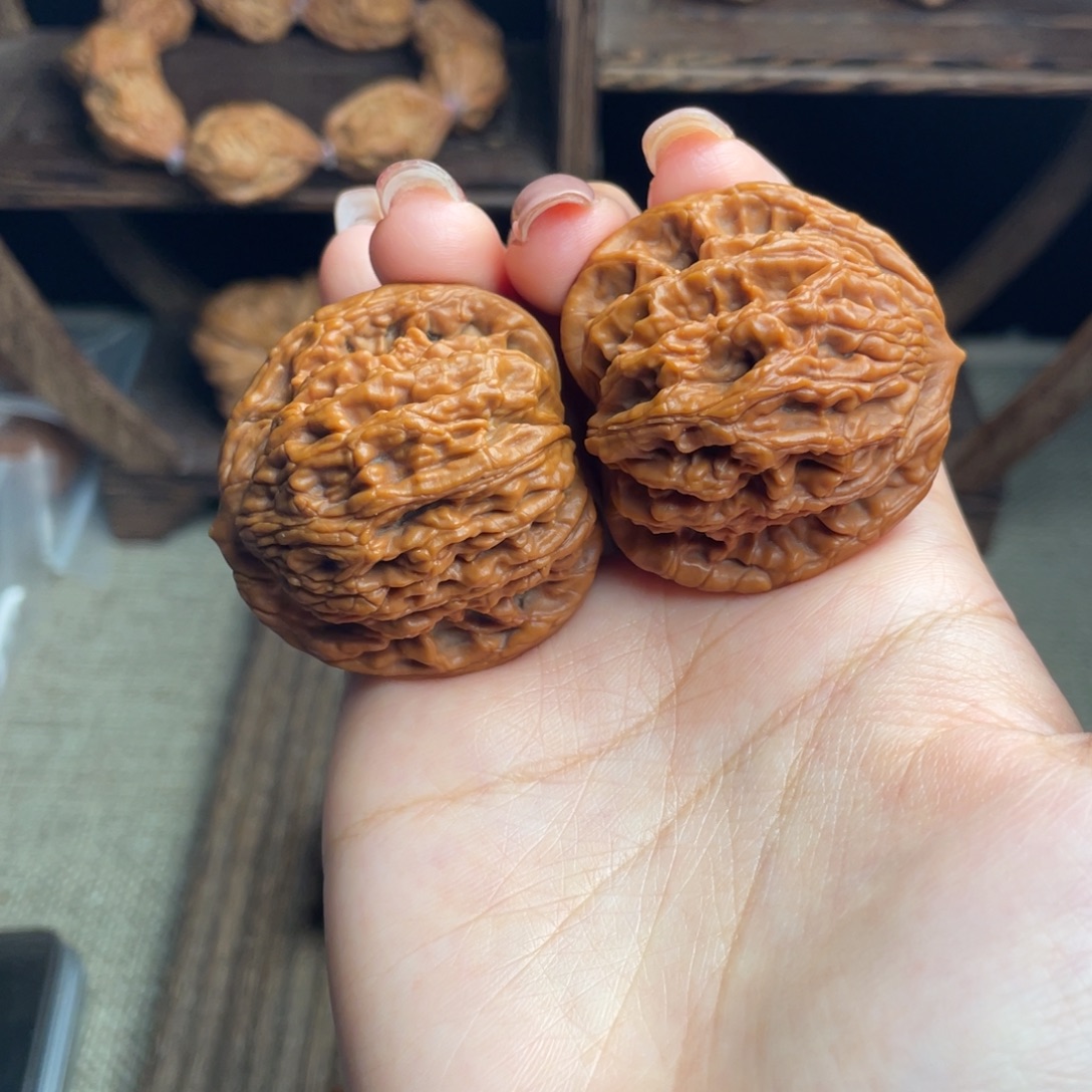 吊坠文玩核桃虎头40 全品打底精配