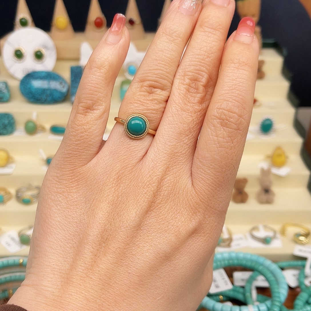 绿松石戒指合金女戒