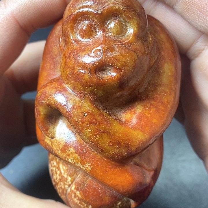 白玉菩提吊坠摆件