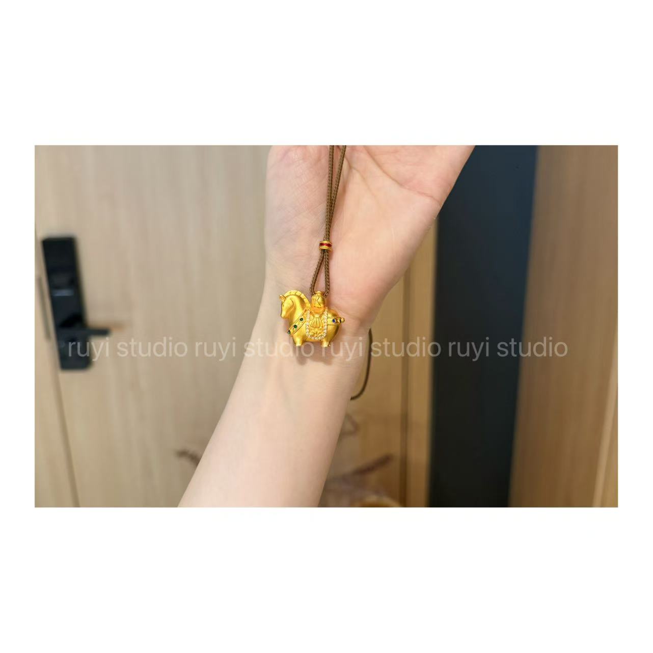 非金属合成锆石项链  Ruyi如一【马上有钱】五彩宝项链