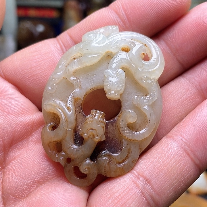 和田玉未镶嵌挂件