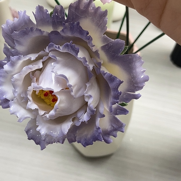 陶瓷纯手工捏花设计