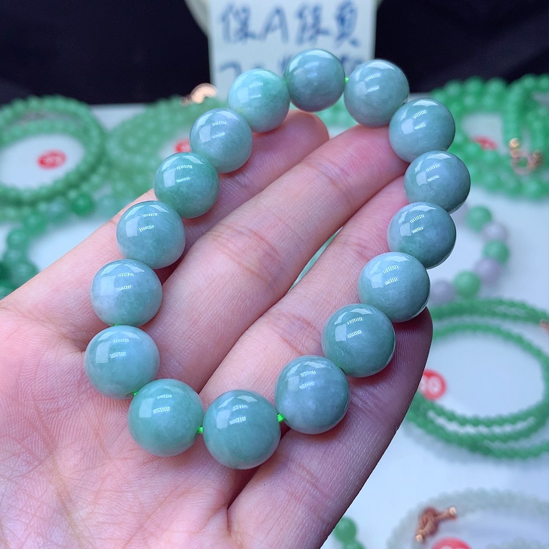 翡翠毛衣链未镶嵌