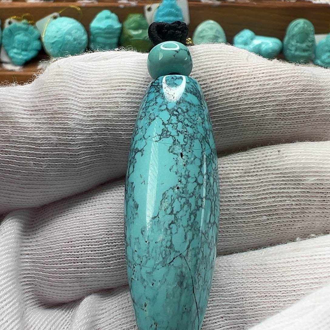 绿松石桶珠 未镶嵌