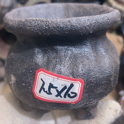 红陶粗陶花盆手工