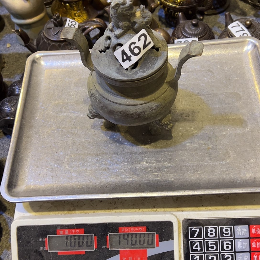 消***K黄铜摆件，文房摆件