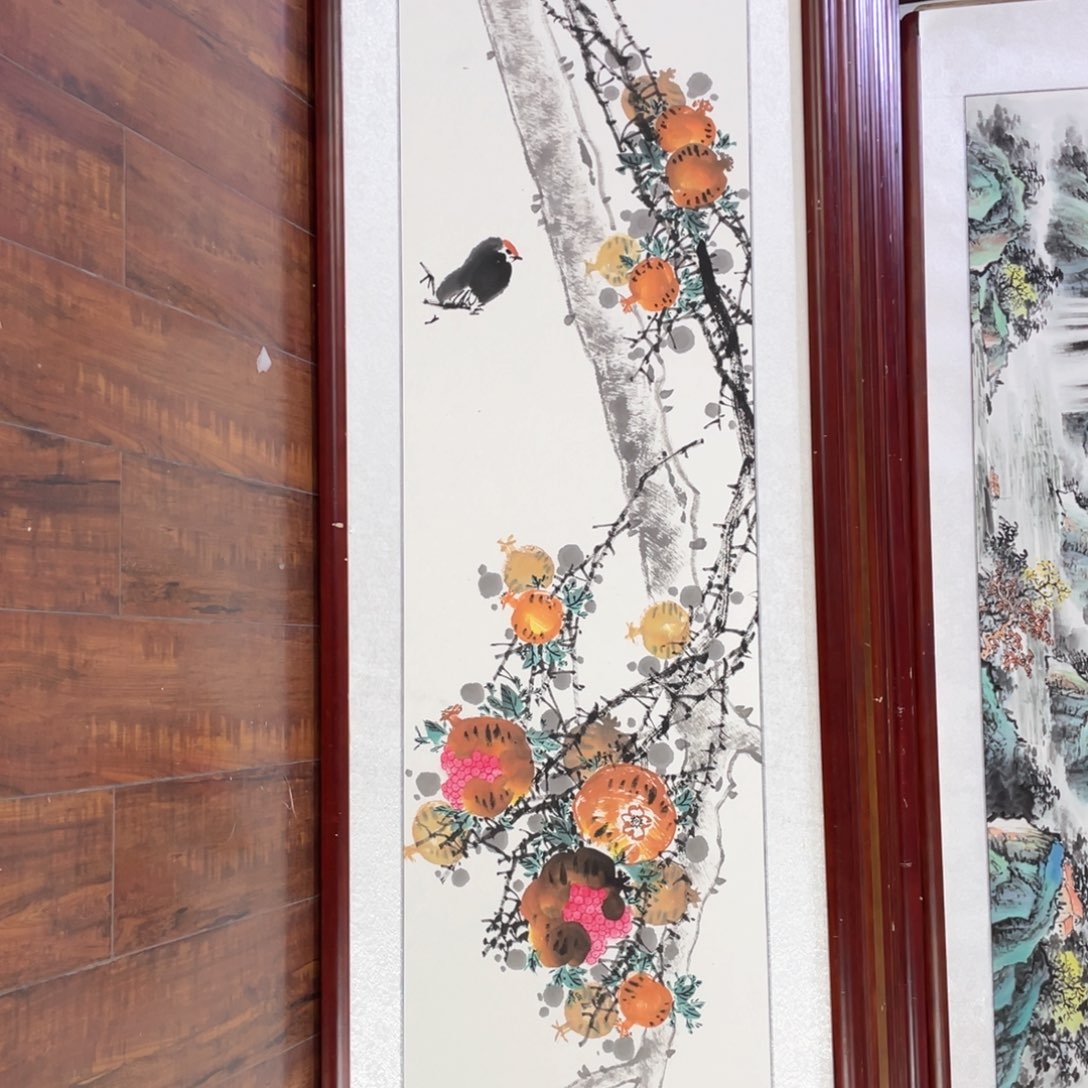 国画带框尺寸48*163厘米