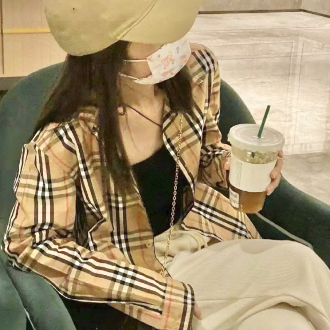 99新 BURBERRY/博柏利 经典格纹衬衫/L码/A1675