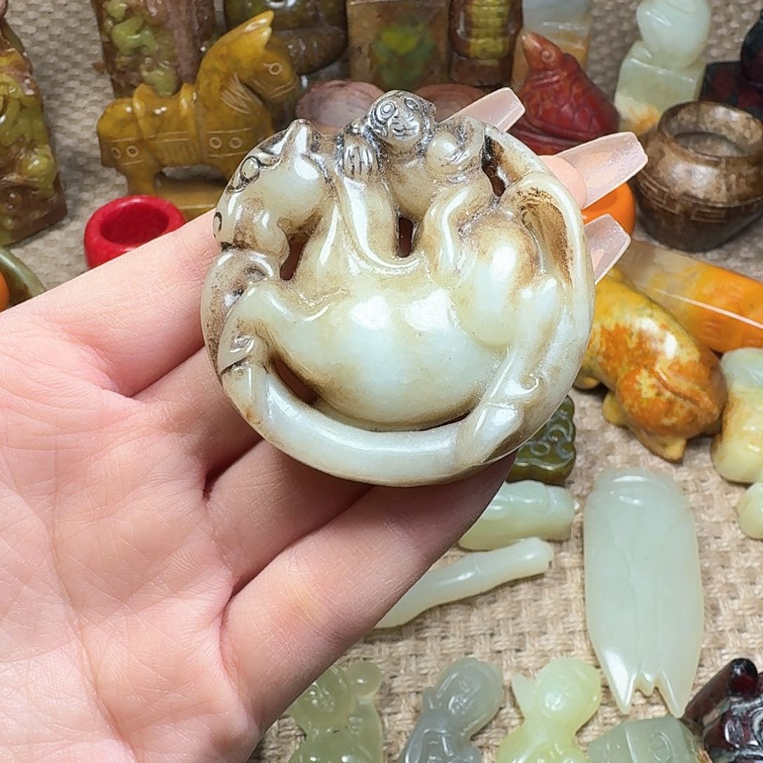 白玉菩提吊坠挂件