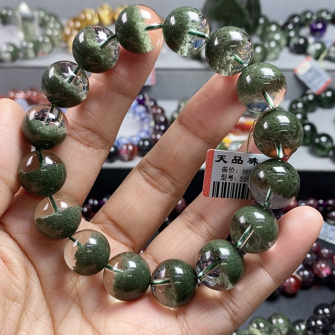 水晶手链未镶嵌绿幽灵手链559811