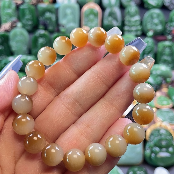 好***连手串未镶嵌和田玉