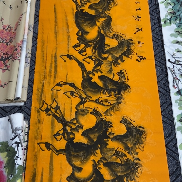 枕书斋画廊的直播间