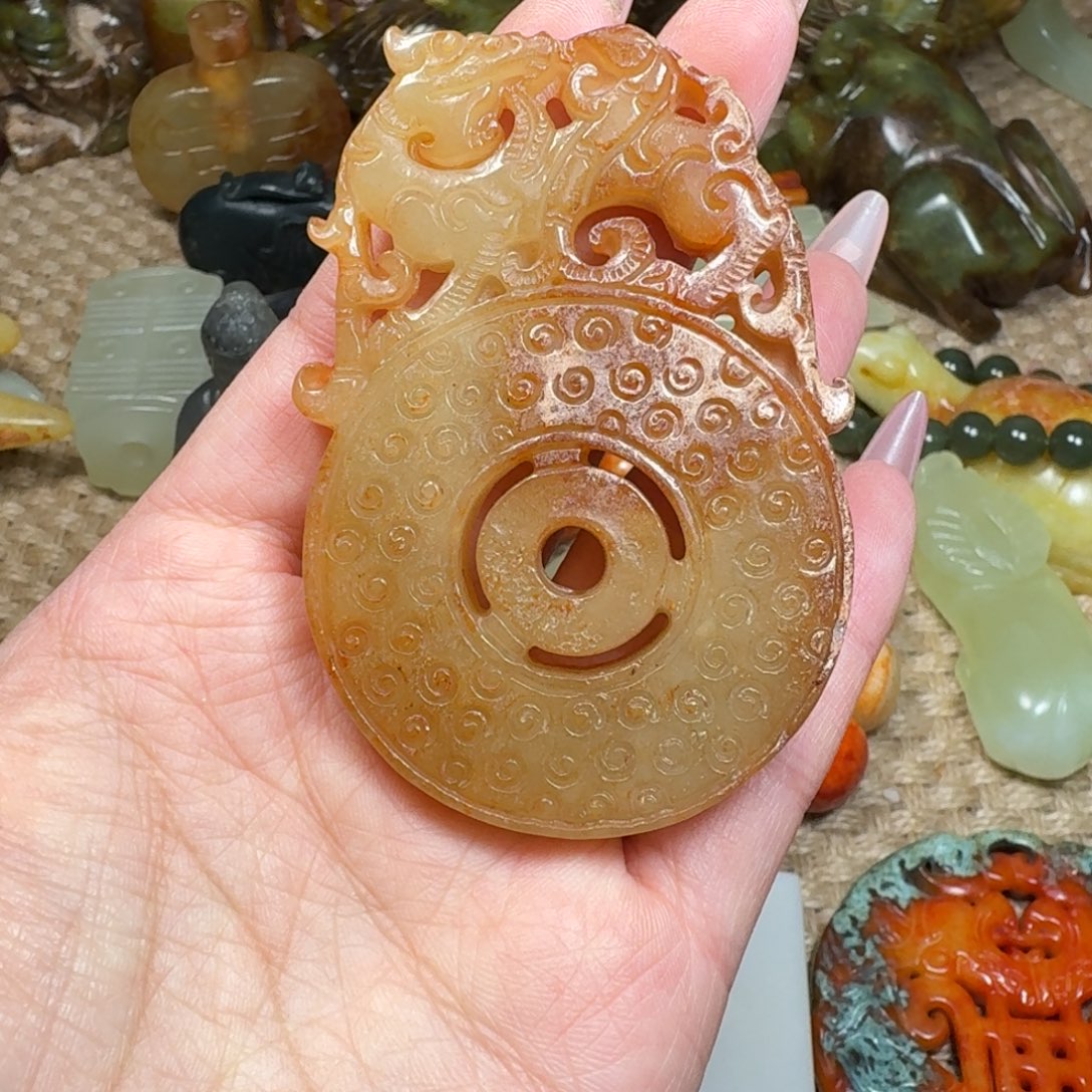 吊坠白玉菩提挂件