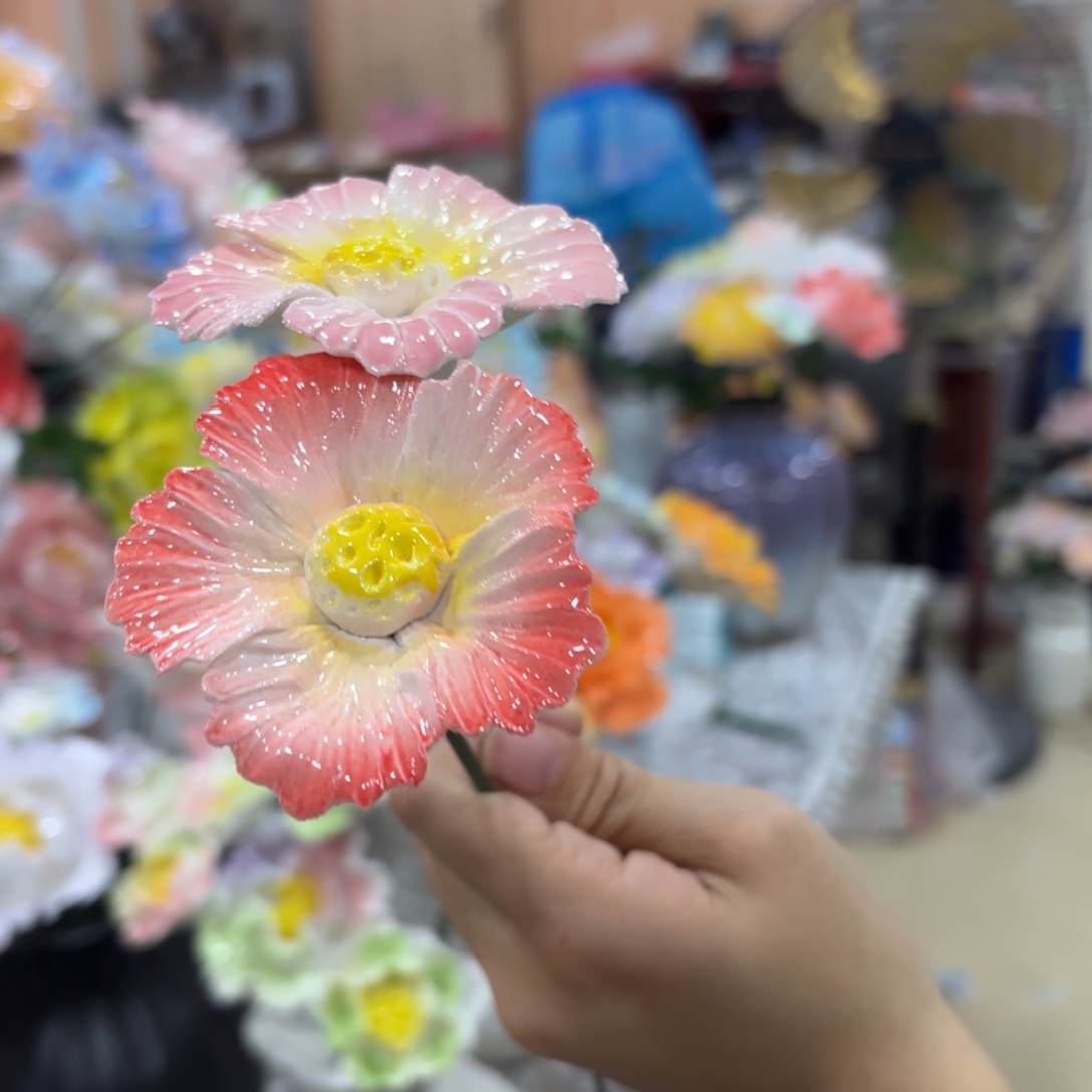 陶瓷花，20元发货，退款拉黑