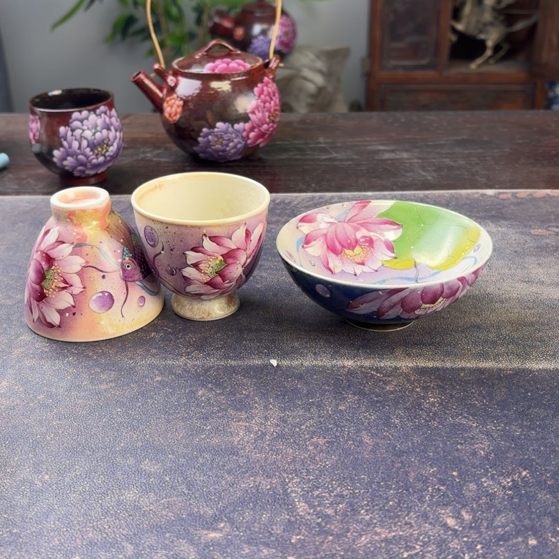 黑***画景德镇纯手工陶瓷工艺制作