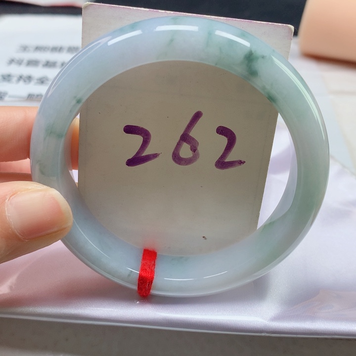 翡翠手镯未镶嵌天然翡翠57圈口