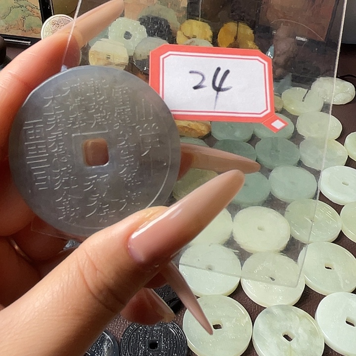 蛇纹石玉合金颈饰