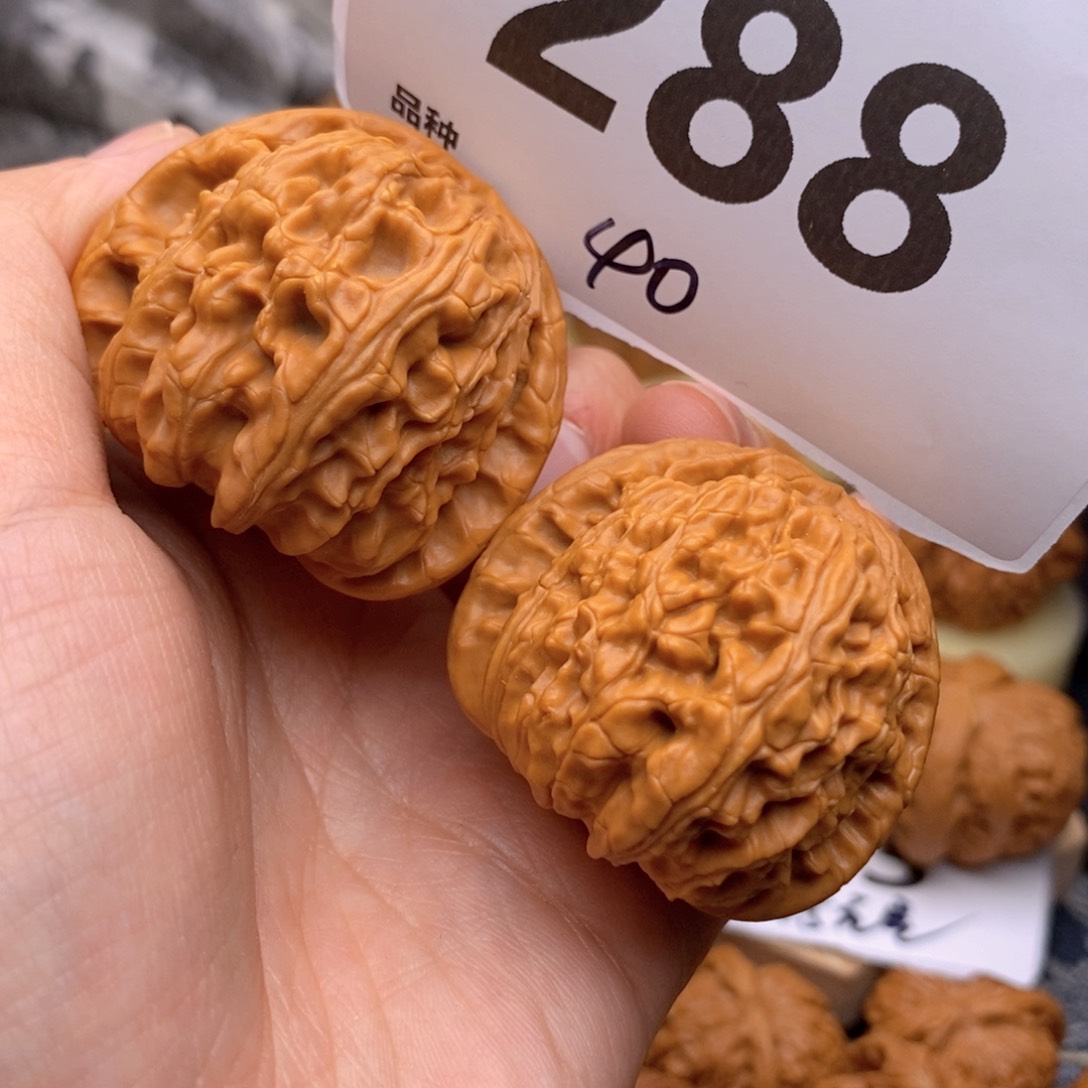 文玩核桃把件288号40白