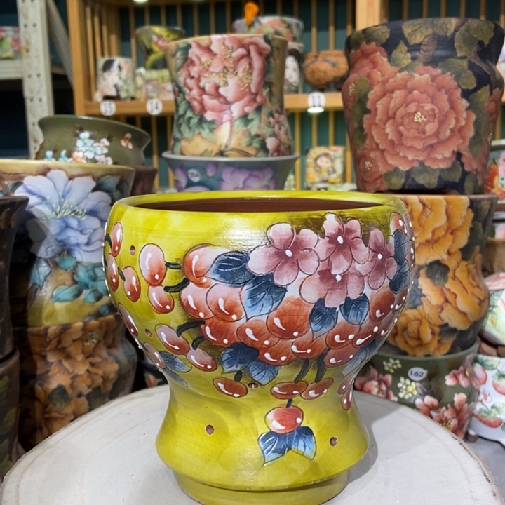 红陶景德镇艺术手绘作品
