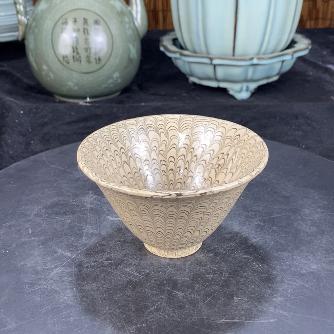 摆件绞胎瓷器瓷器