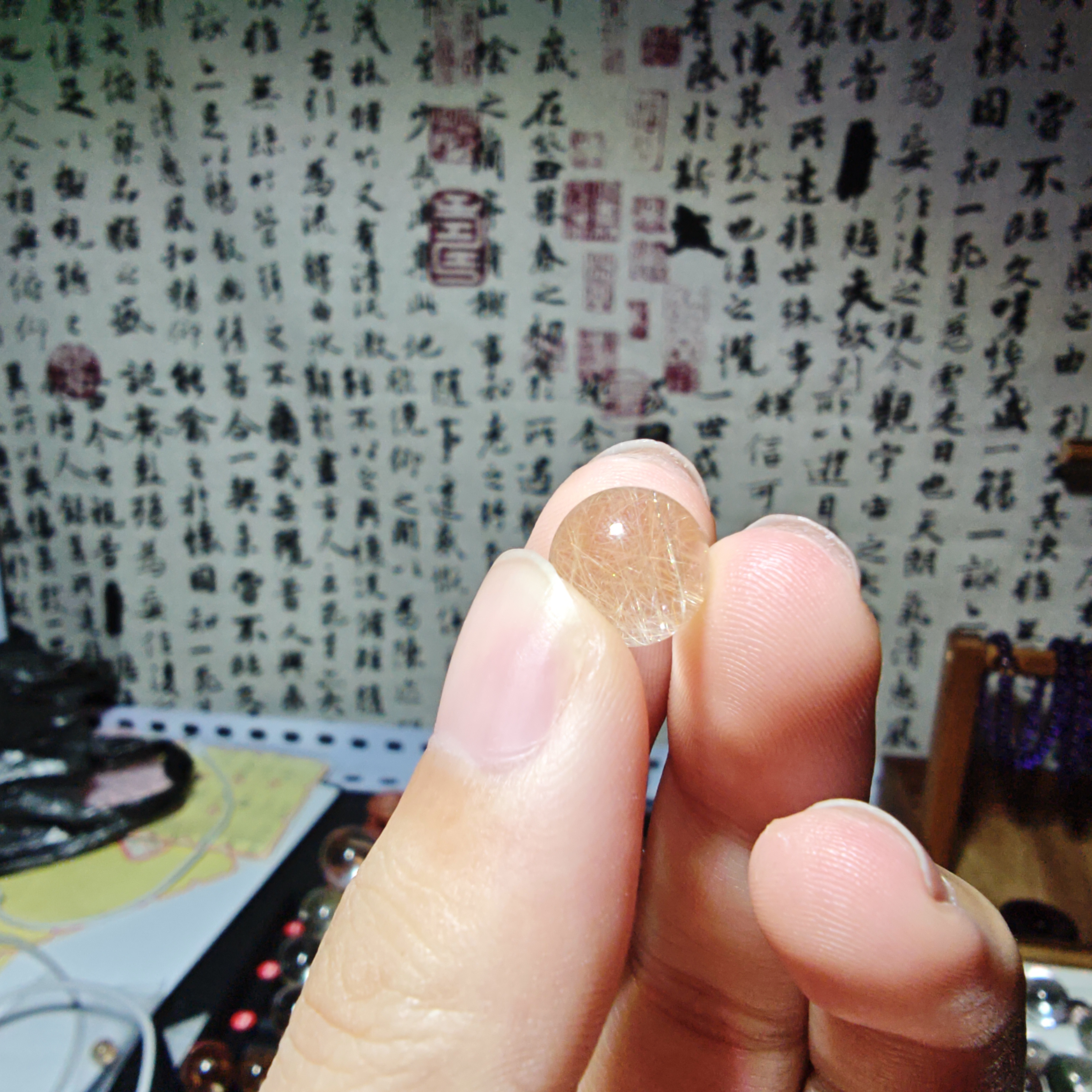 手串散珠水晶圆珠子用于手工diy饰品配件
