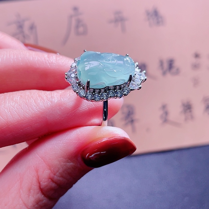 翡翠吊坠(不含链)银S925镶嵌