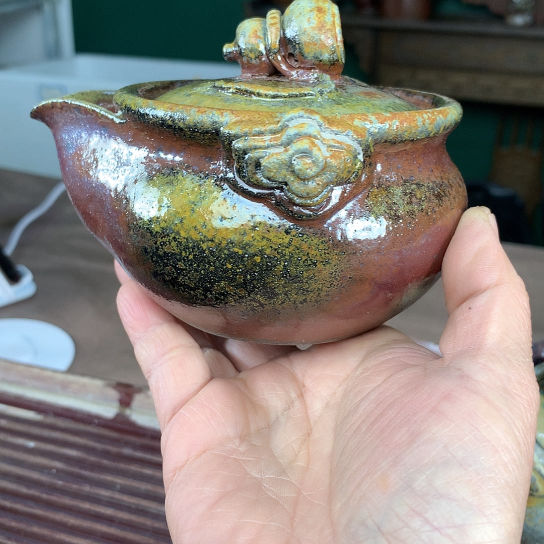 紫砂茶壶纯自然柴烧