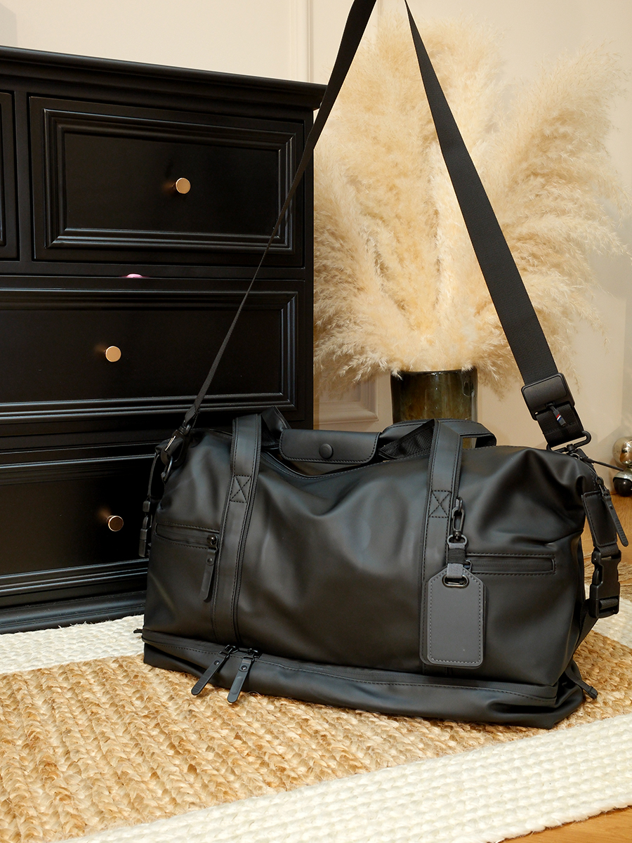 DONNY多尼【多功能大容量旅行包】百搭防水加厚皮膜 便携健身包