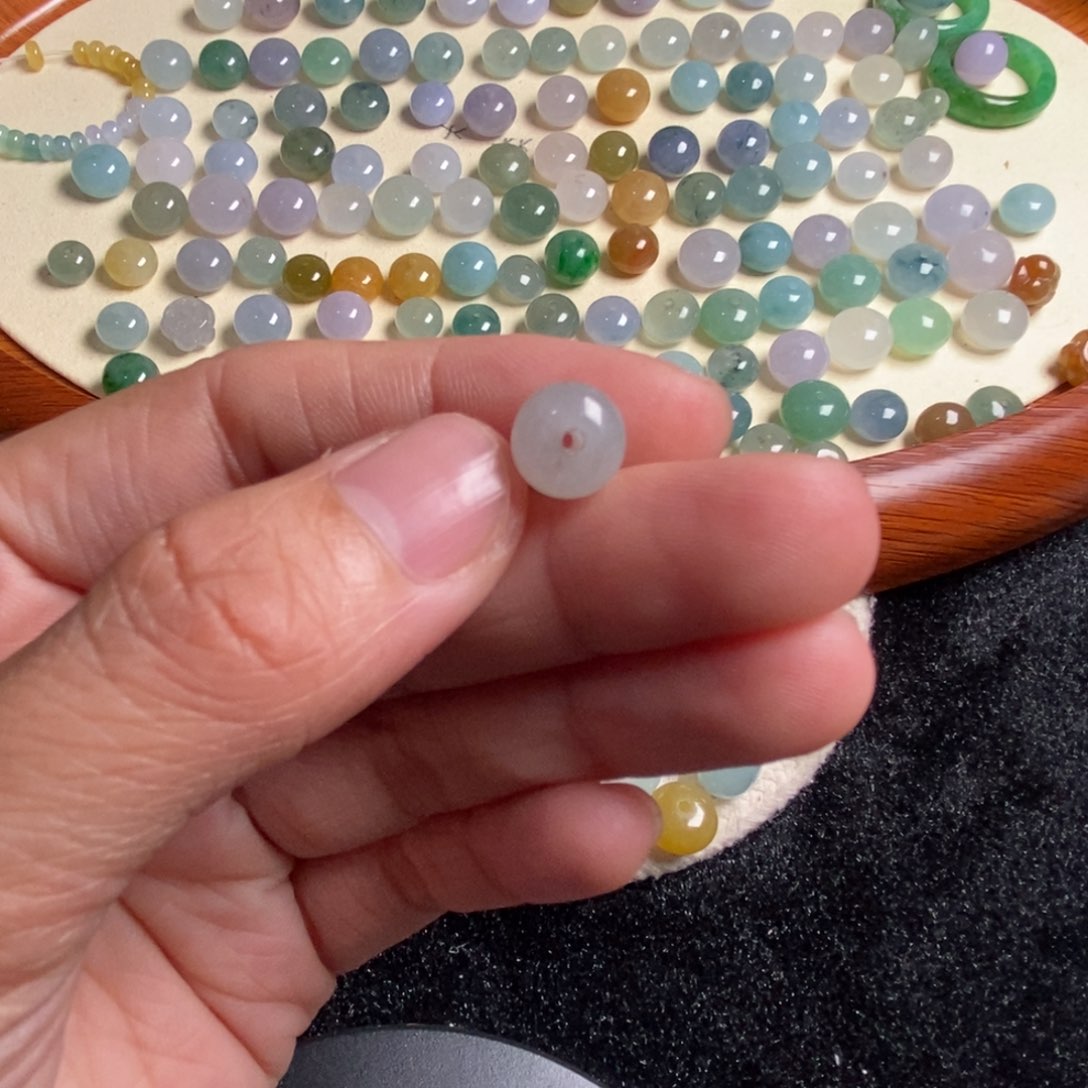 翡翠散珠8.9×6.9天然翡翠A货