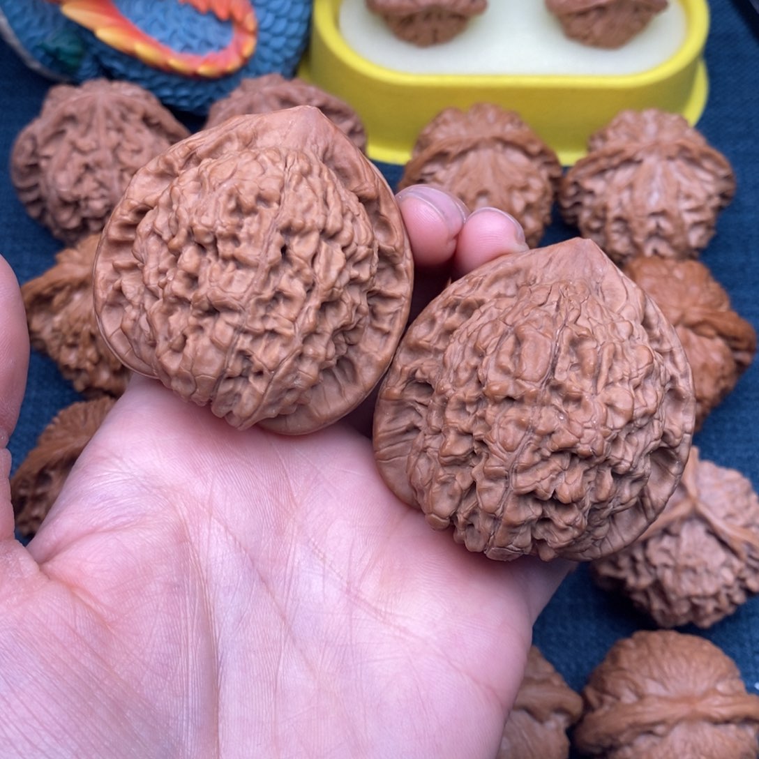 文玩核桃把件47老树原桩官帽全品