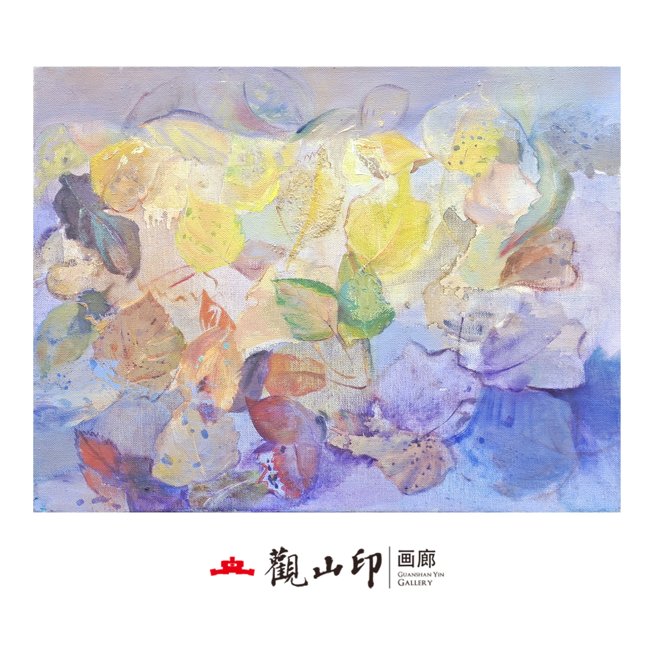 L原创手绘风景油画40x30.2cm抽象作品6907