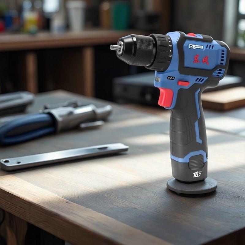 东成原装无刷1603E充电式手电钻小钢炮起子机电动螺丝刀16V锂电钻
